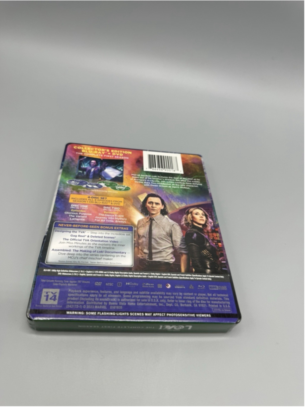 Loki Complete First Season Blu-Ray / DVD NEW, Steelbook Collector's Edition 1 - Picture 2 of 2